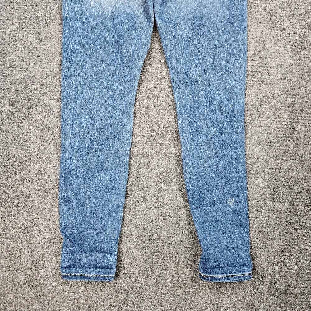 Judy Blue Jeans Womens 5/27 HighRise Skinny Fit Blue Leopard Stretch Denim Pants - Picture 6 of 14